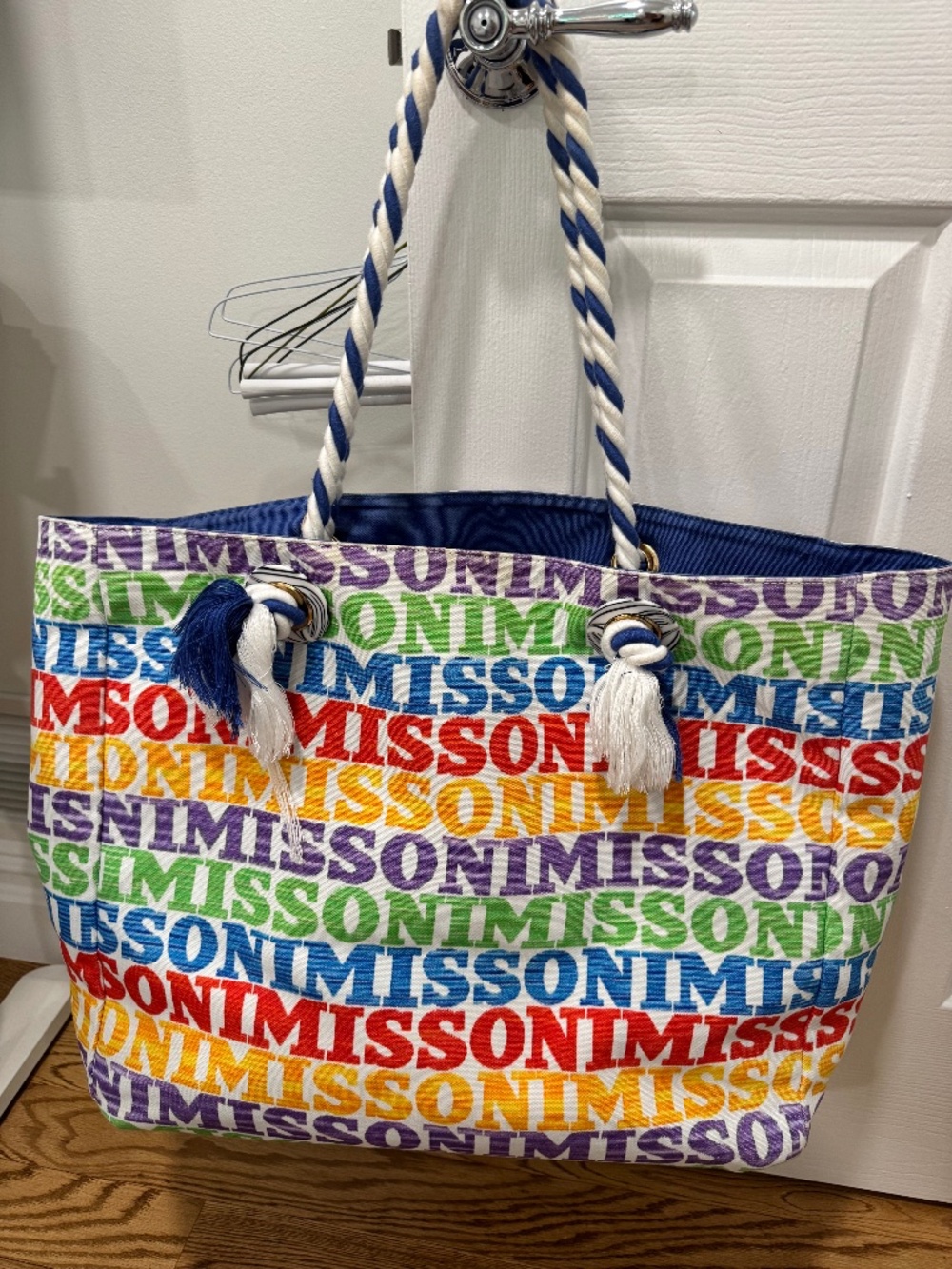 Missoni large beach tote